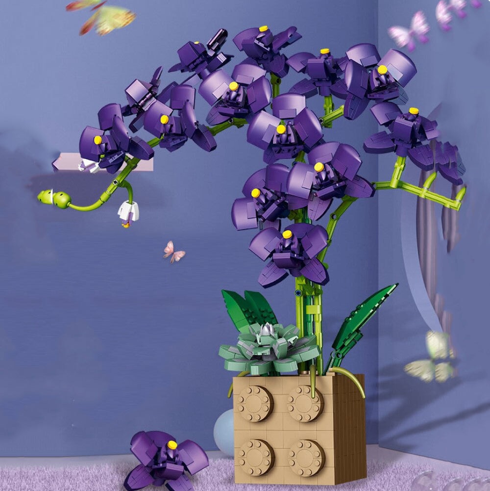BowLift | Huge Blossoming Orchid Flower Building Set Collection