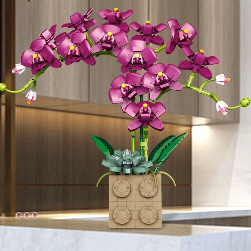 BowLift | Huge Blossoming Orchid Flower Building Set Collection
