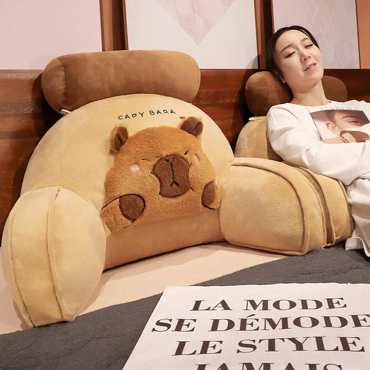 BowLift | Huge Capybara Cushion Plush Backrest Seat