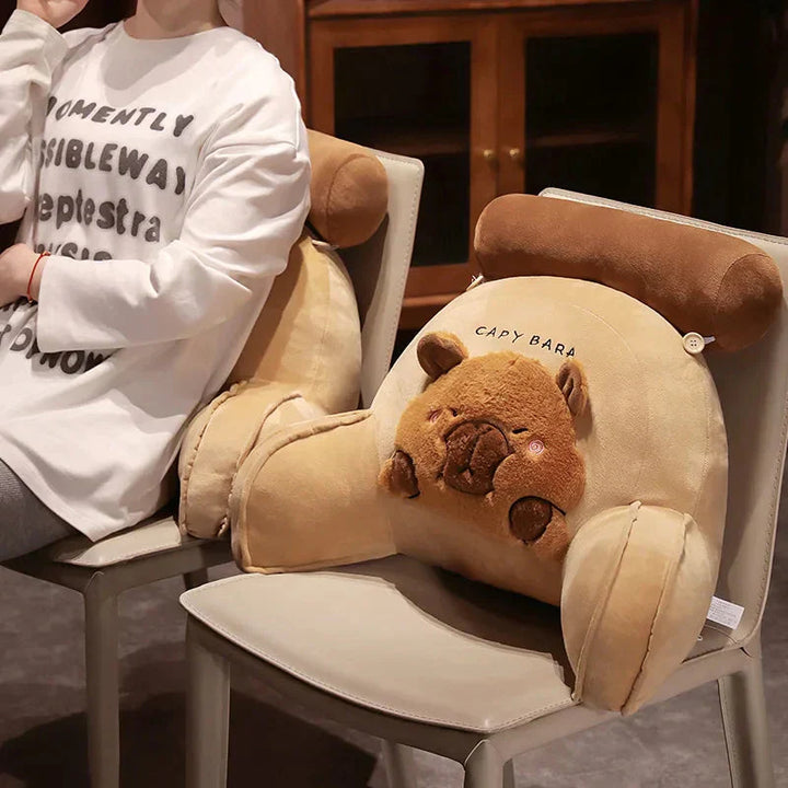 BowLift | Huge Capybara Cushion Plush Backrest Seat