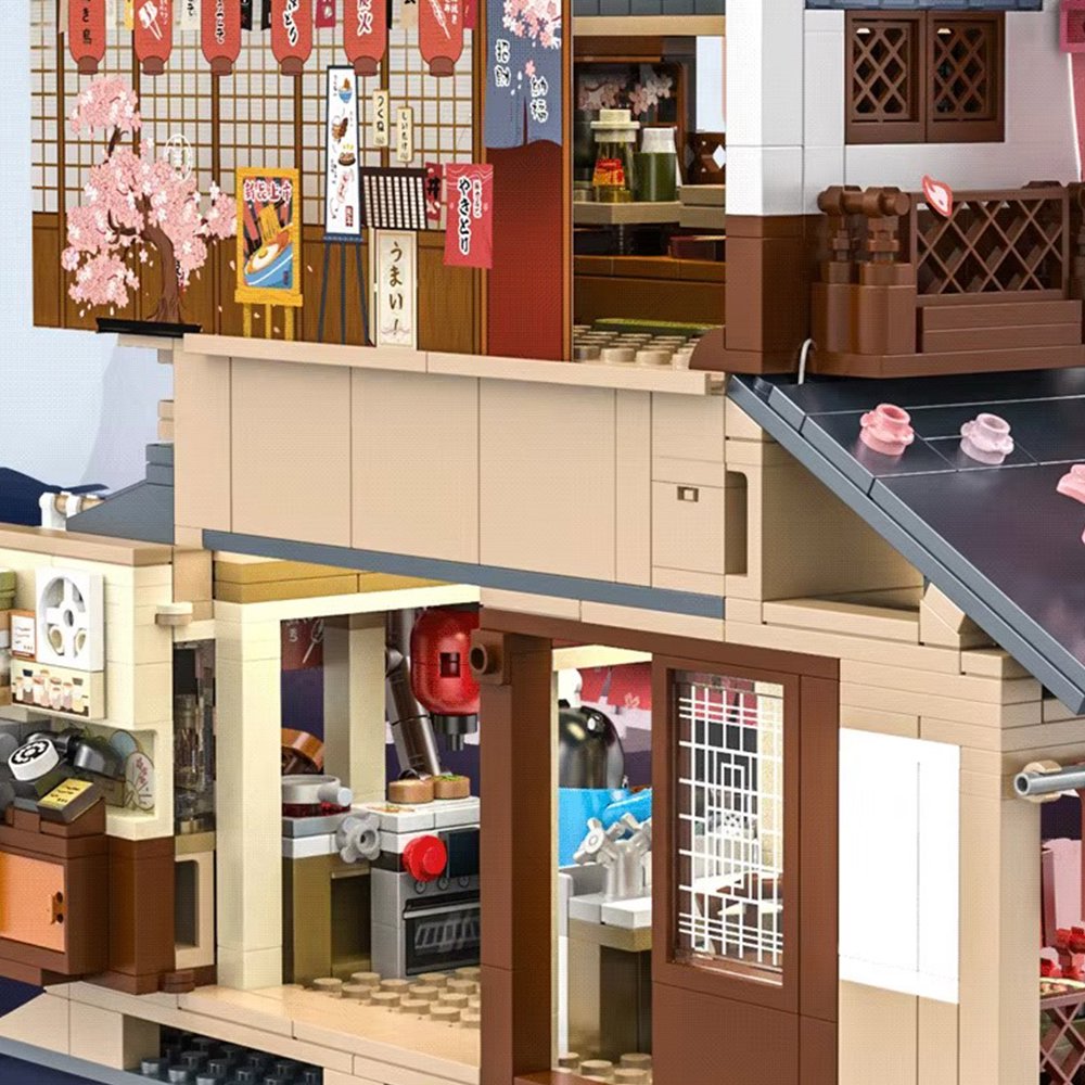 BowLift | Japanese Kumamoto Bear Restaurant Micro Building Set