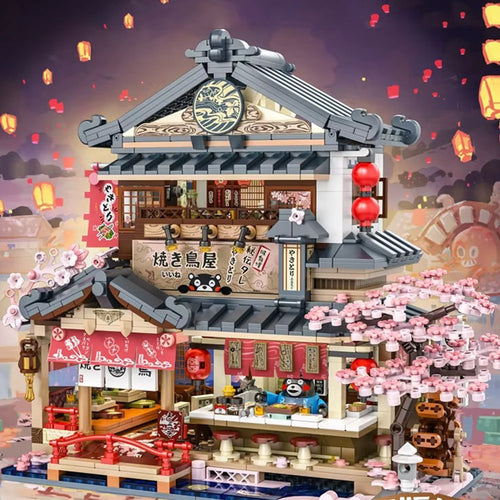 BowLift | Japanese Kumamoto Bear Restaurant Micro Building Set