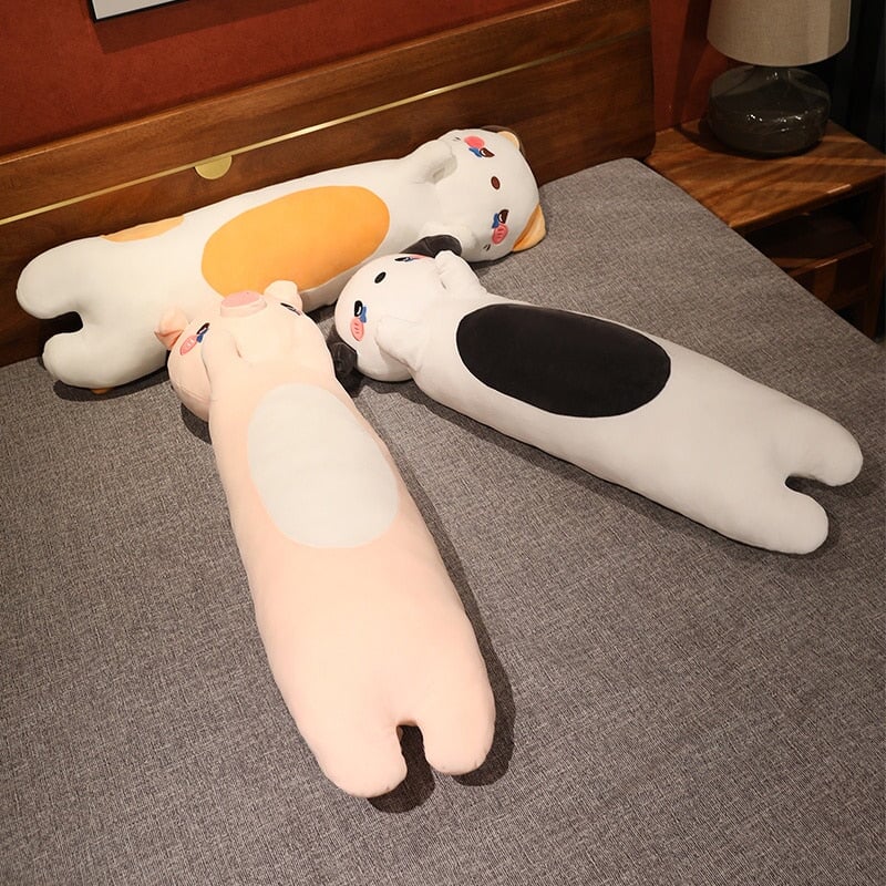 BowLift | Kawaii 100cm Long Snuggly Dog Cat Pig Plushie Collection