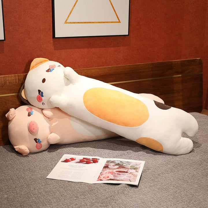 BowLift | Kawaii 100cm Long Snuggly Dog Cat Pig Plushie Collection
