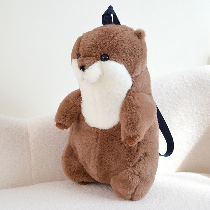 BowLift | Kawaii Brown Otter Backpack Plushie