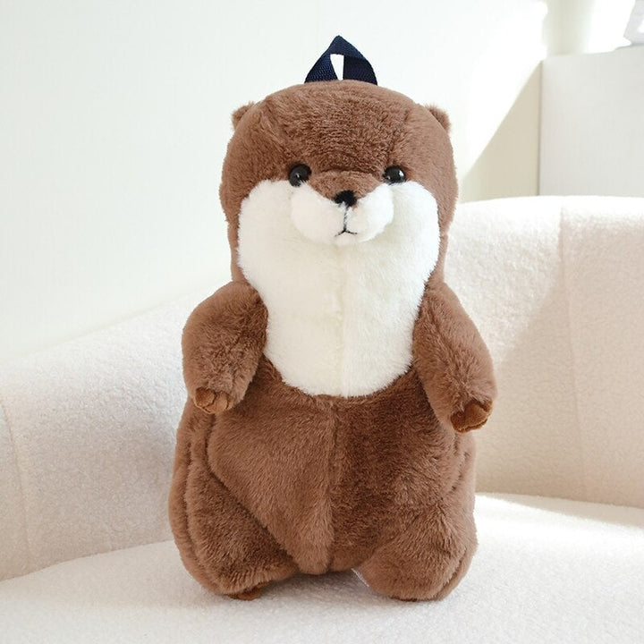 BowLift | Kawaii Brown Otter Backpack Plushie