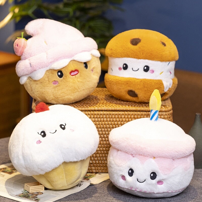 BowLift | Kawaii Cake Plushie Strawberry Fruit Muffin Bakery Plushies
