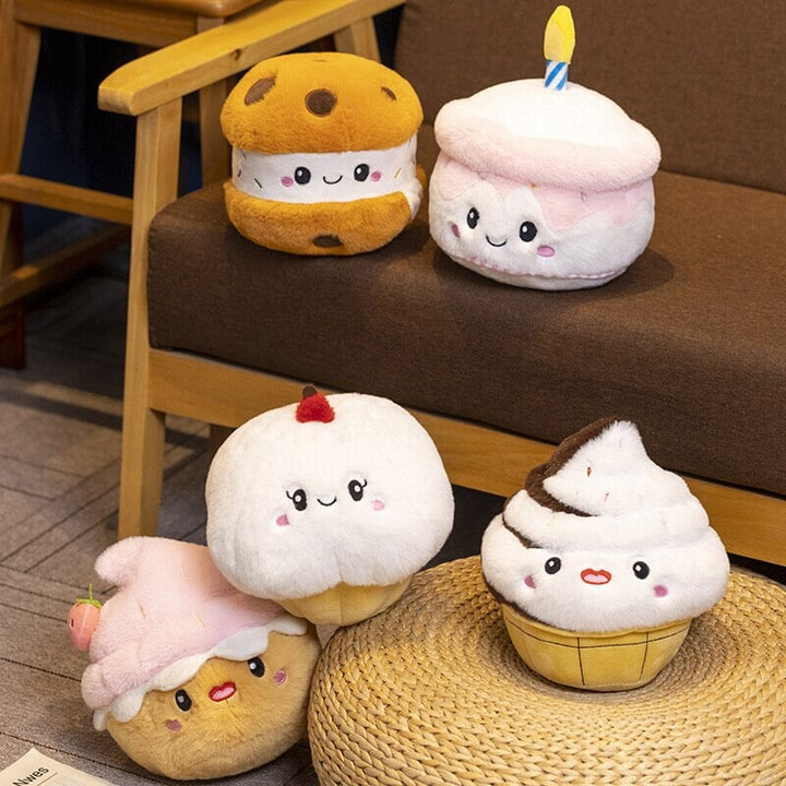BowLift | Kawaii Cake Plushie Strawberry Fruit Muffin Bakery Plushies