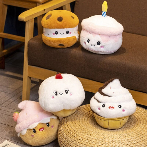 BowLift | Kawaii Cake Plushie Strawberry Fruit Muffin Bakery Plushies