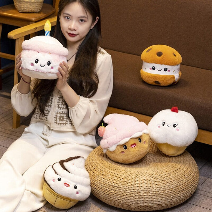 BowLift | Kawaii Cake Plushie Strawberry Fruit Muffin Bakery Plushies