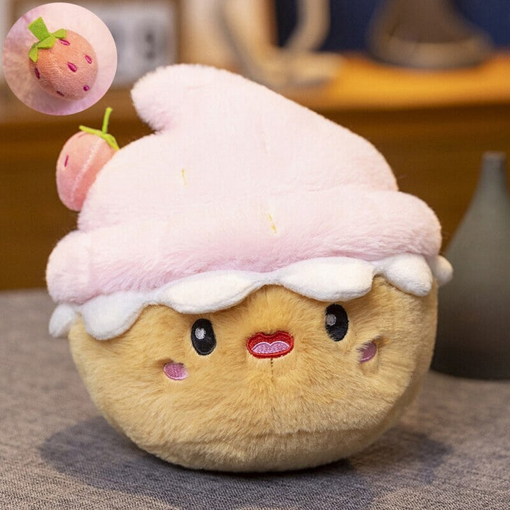 BowLift | Kawaii Cake Plushie Strawberry Fruit Muffin Bakery Plushies