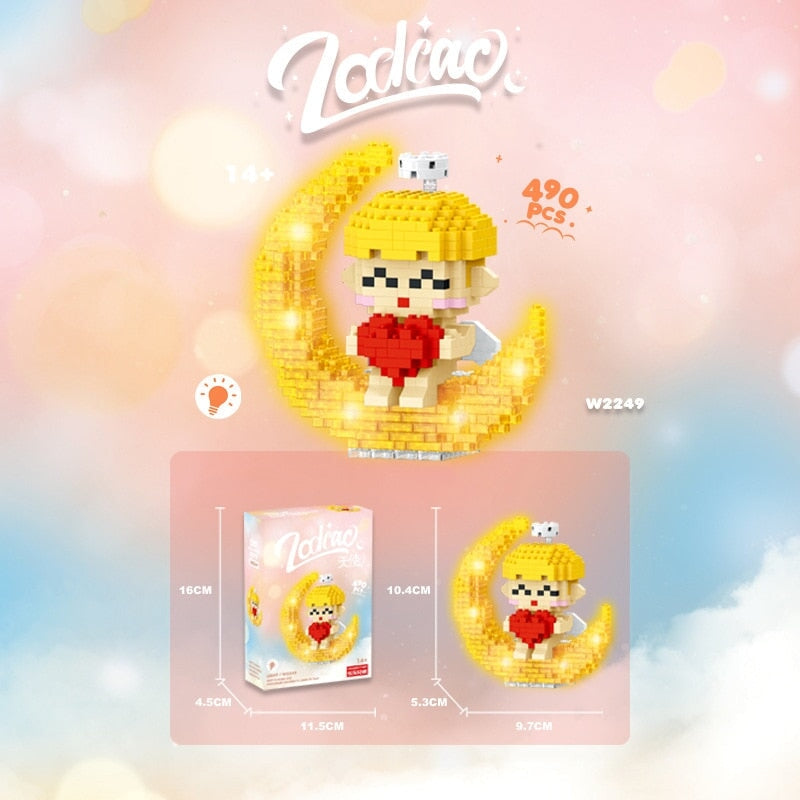 BowLift | Kawaii Chibi Moon Zodiac Star Constellations Nano Building Blocks
