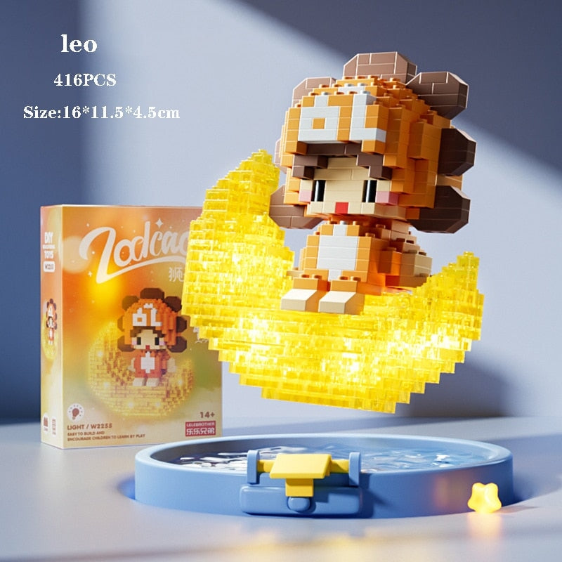 BowLift | Kawaii Chibi Moon Zodiac Star Constellations Nano Building Blocks
