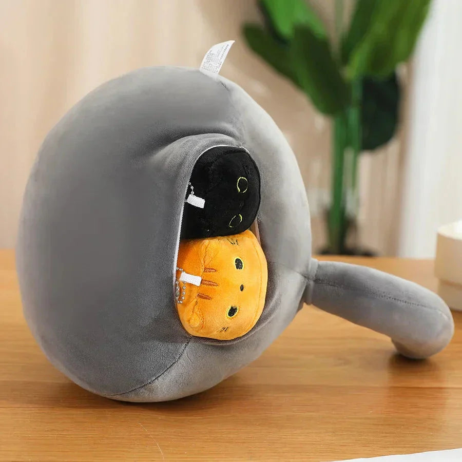 BowLift | Kawaii Chunky Cat Plushies with Kittens