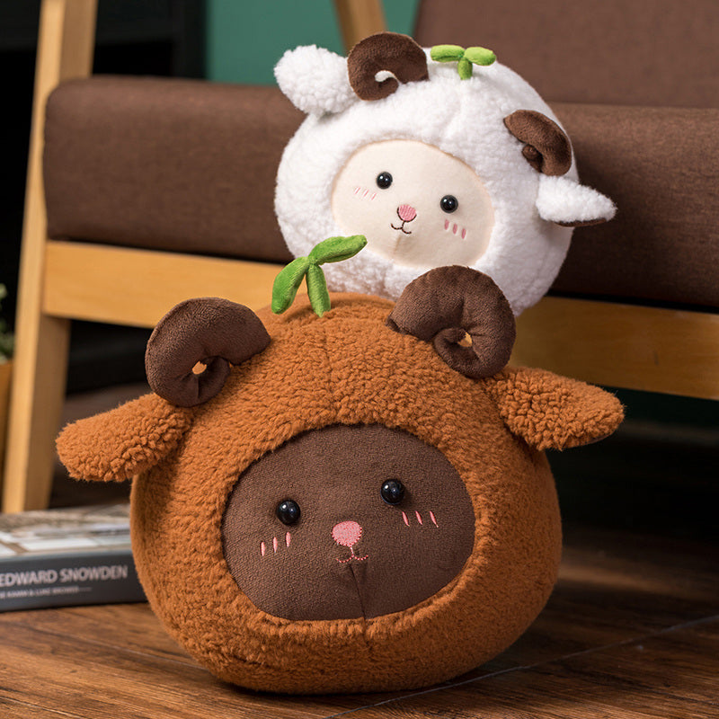 BowLift | Kawaii Fluffy Sheep Goat Ram Plushie