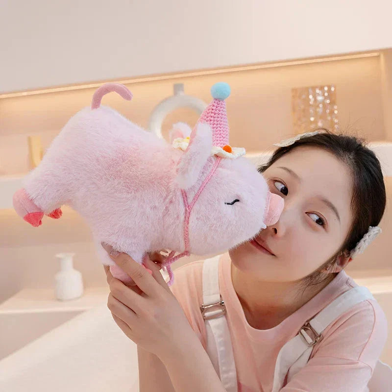 BowLift | Kawaii Fluffy Wild Boar Plushie