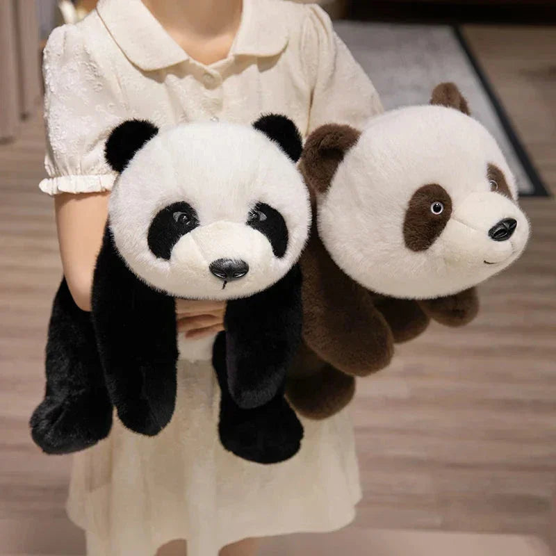 BowLift | Kawaii Fuzzy Black Brown Panda Plushies
