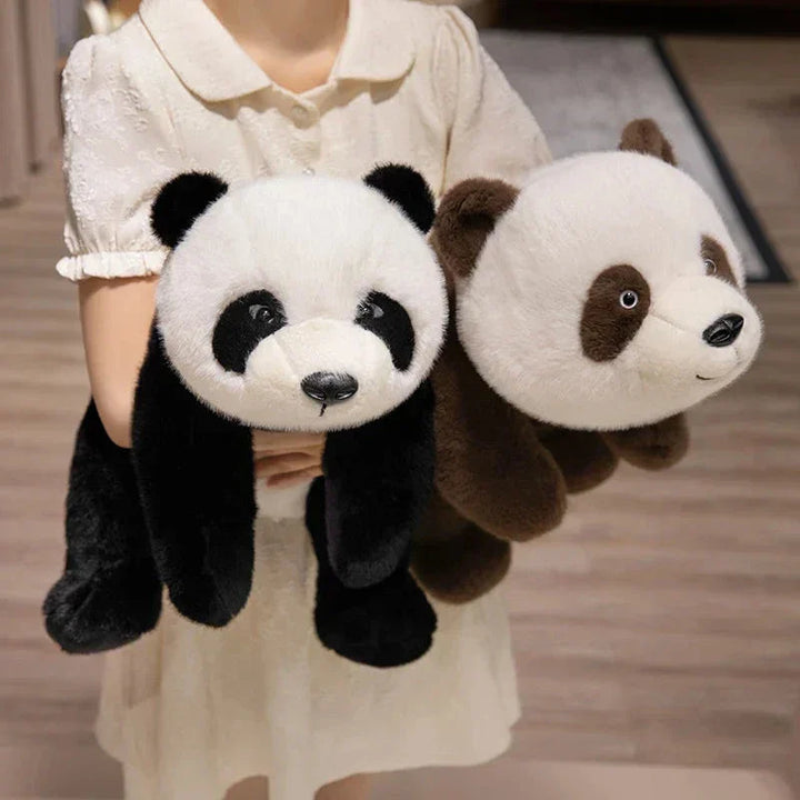 BowLift | Kawaii Fuzzy Black Brown Panda Plushies