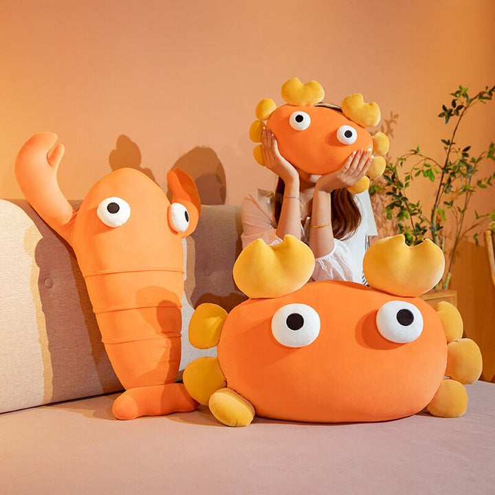 BowLift | Kawaii Orange Crab & Lobster Plushie