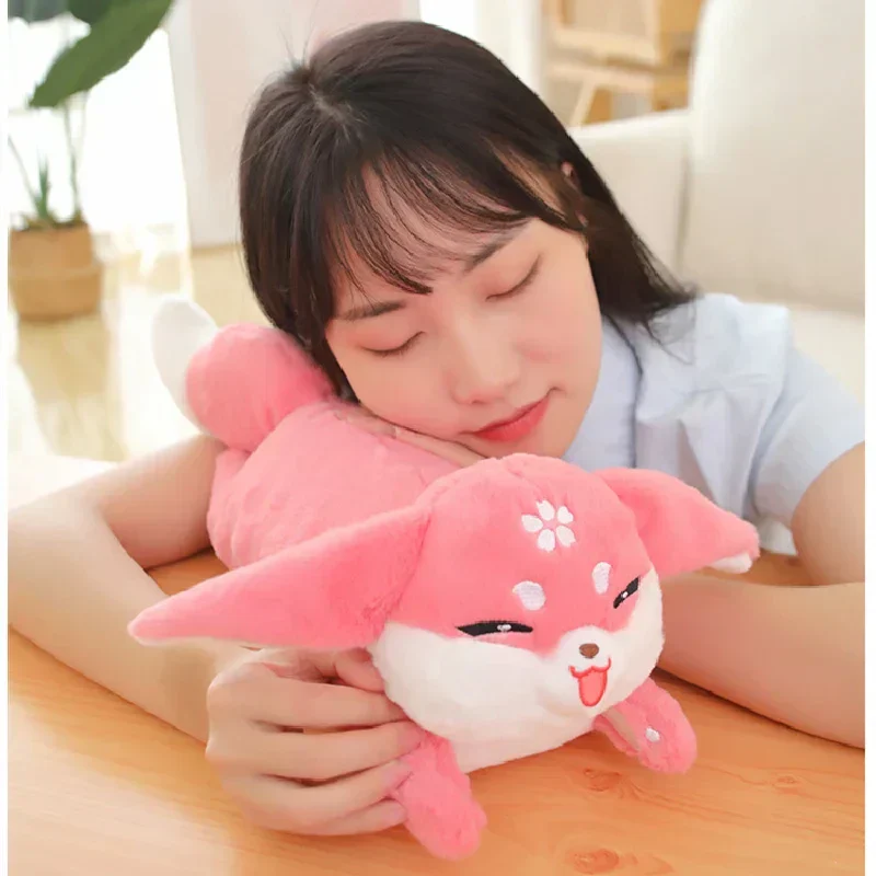 BowLift | Kawaii Pink Fox Sakura Plushie