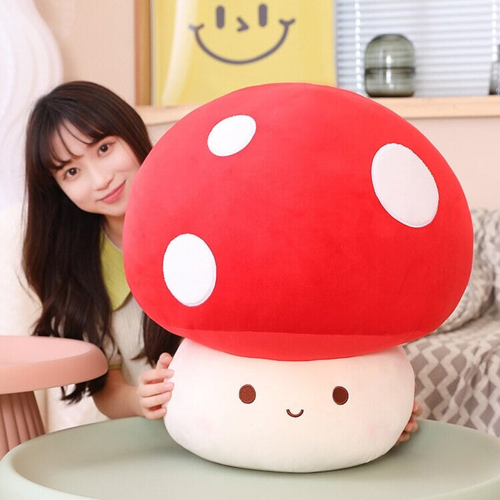 BowLift | Kawaii Red Brown White Mushroom Plushie Family