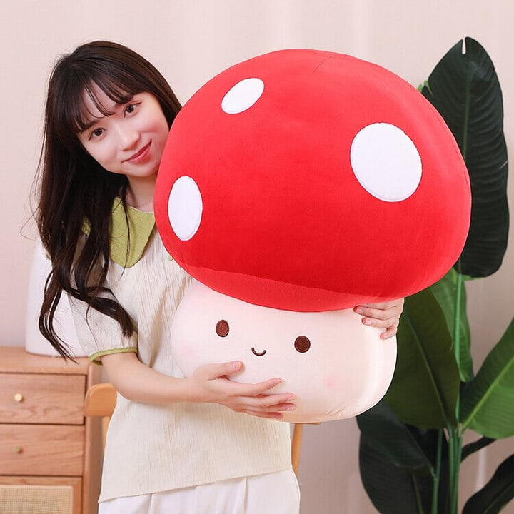 BowLift | Kawaii Red Brown White Mushroom Plushie Family