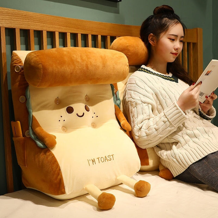 BowLift | Kawaii Toasted Bread Back Support Plushie