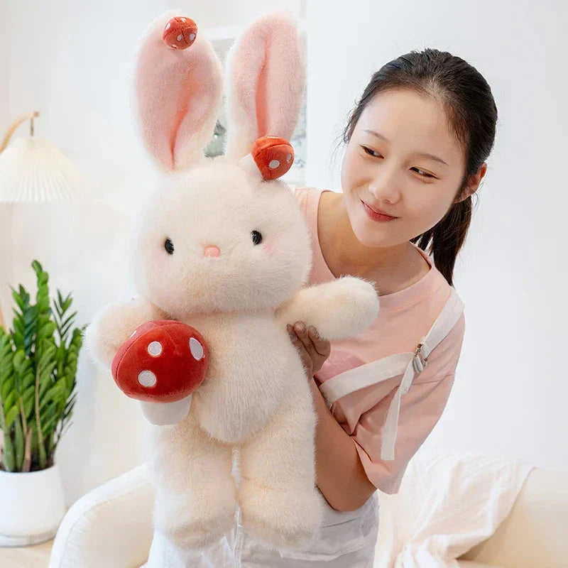 BowLift | Kawaii White Bunny Mushroom Plushie