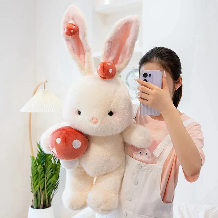 BowLift | Kawaii White Bunny Mushroom Plushie