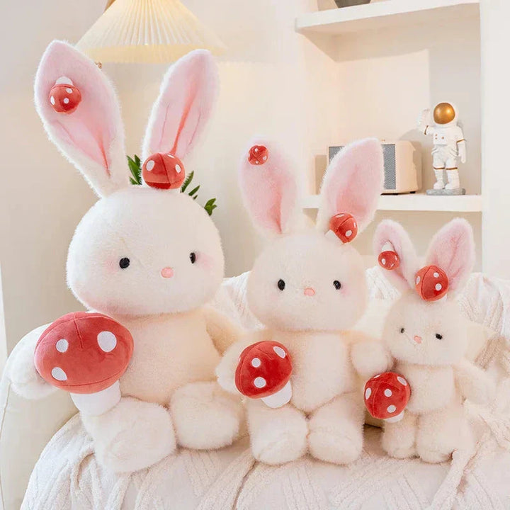 BowLift | Kawaii White Bunny Mushroom Plushie
