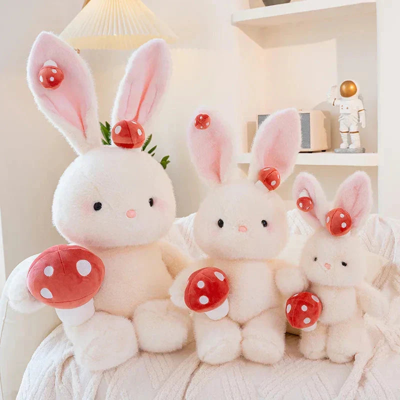 BowLift | Kawaii White Bunny Mushroom Plushie