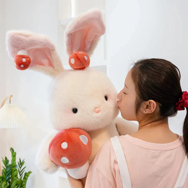BowLift | Kawaii White Bunny Mushroom Plushie