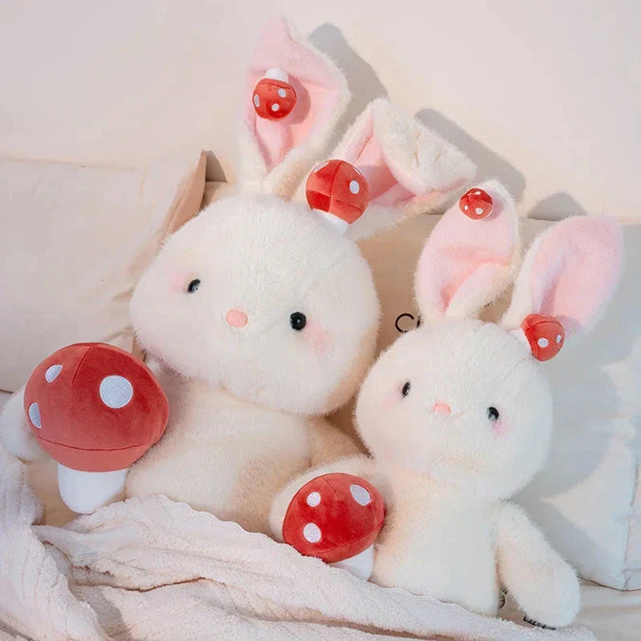 BowLift | Kawaii White Bunny Mushroom Plushie