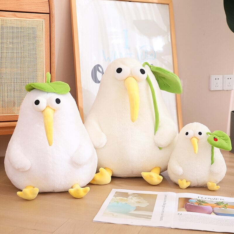 BowLift | Kawaii White Kiwi Bird Plushie