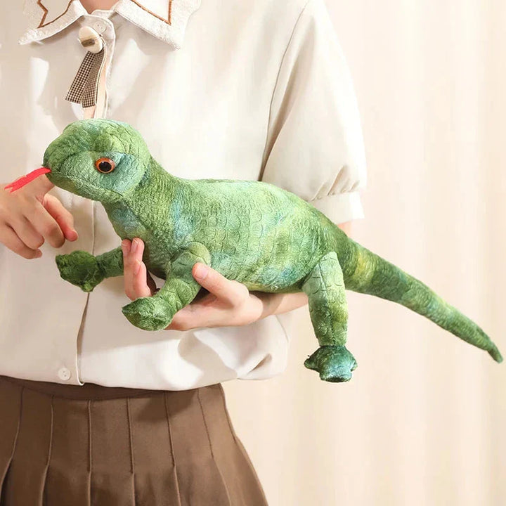 BowLift | Lifelike Orange Green Brown Lizard Plushie