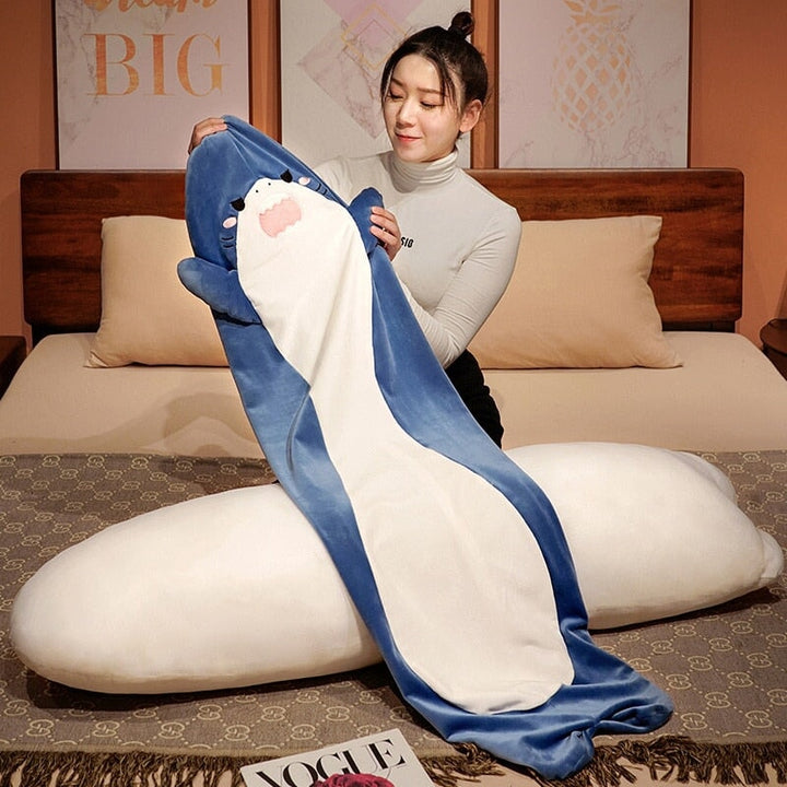 BowLift | Long Cuddly Angry Shocked Shark Plushie