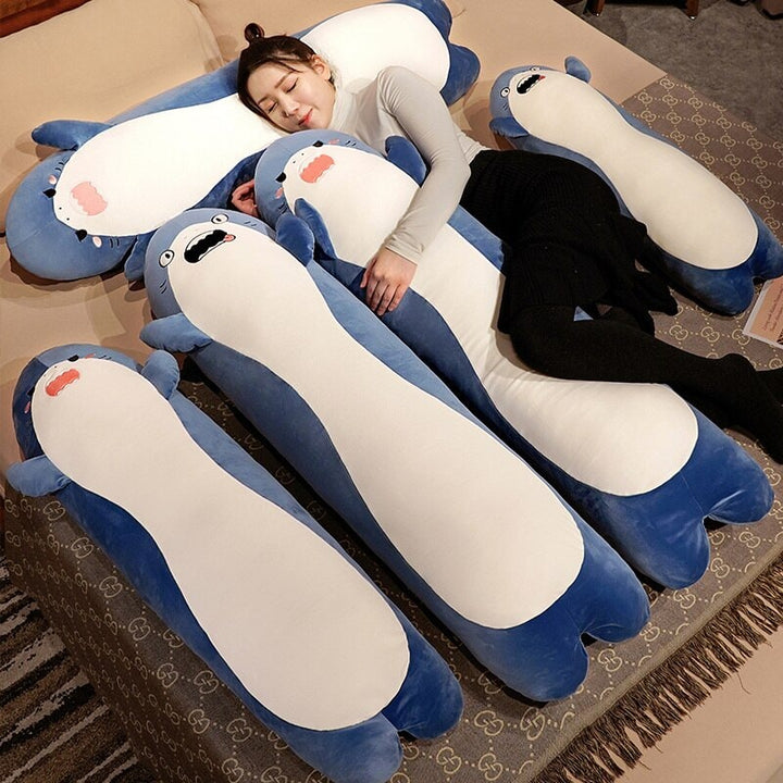 BowLift | Long Cuddly Angry Shocked Shark Plushie