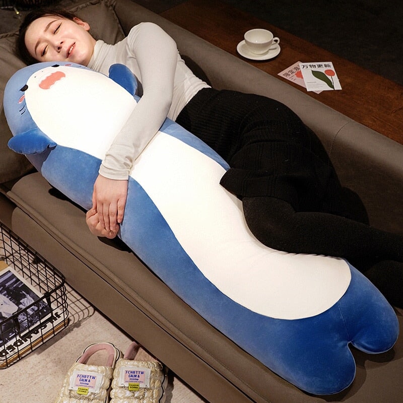 BowLift | Long Cuddly Angry Shocked Shark Plushie