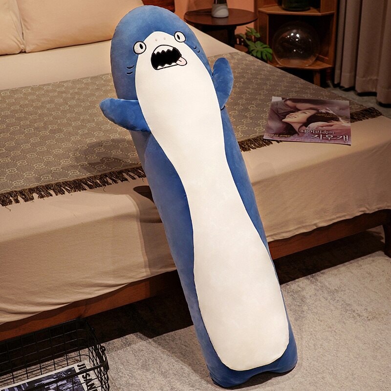 BowLift | Long Cuddly Angry Shocked Shark Plushie