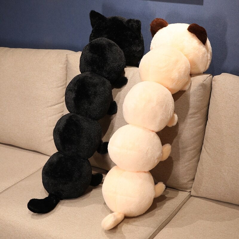 BowLift | Long Fluffy Cat Caterpillar Plushies