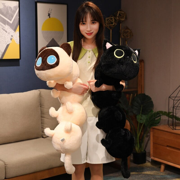 BowLift | Long Fluffy Cat Caterpillar Plushies