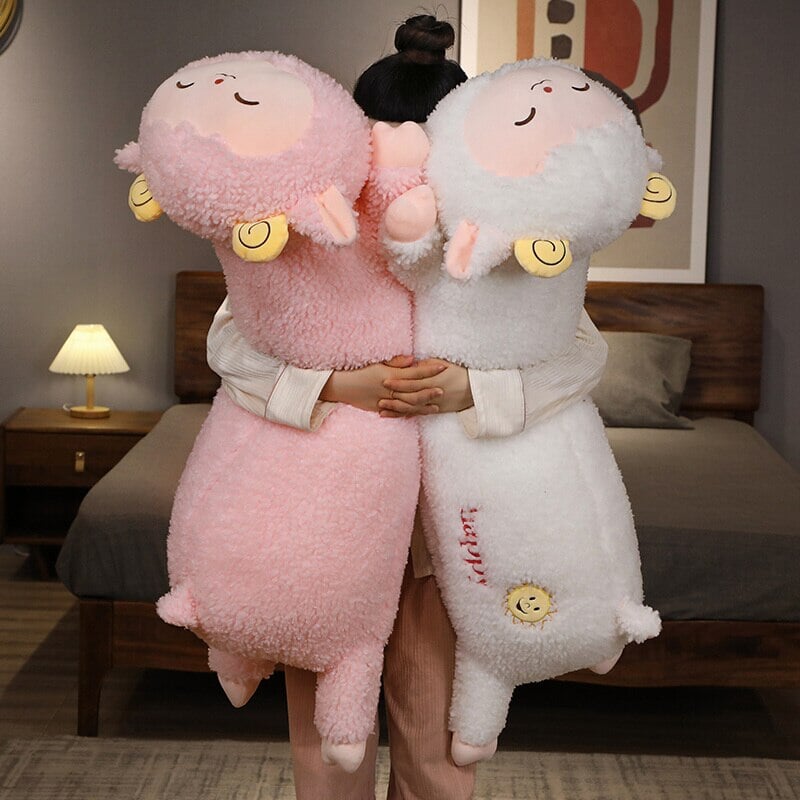 BowLift | Long Fluffy 'Happy' Alpaca Llama Plush