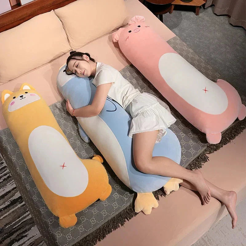 BowLift | Long Penguin Shiba Pig Zebra Snuggle Buddy Plushies