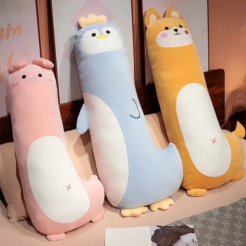 BowLift | Long Penguin Shiba Pig Zebra Snuggle Buddy Plushies