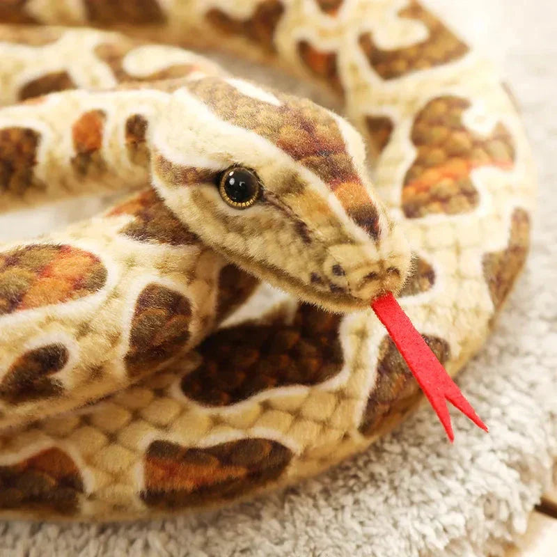 BowLift | Long Realistic Brown Green Orange Snake Plushies