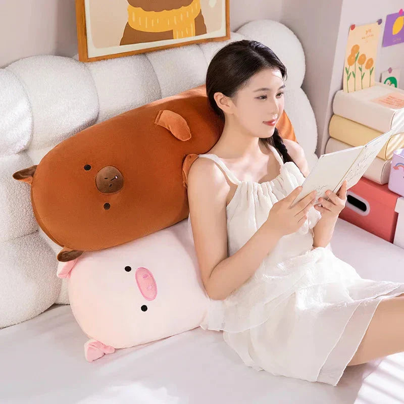 BowLift | Long Snuggle Buddies Capybara Alpaca Pig Plushie