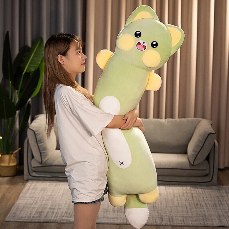 BowLift | Long Snuggly Cat and Raccoon Plushies