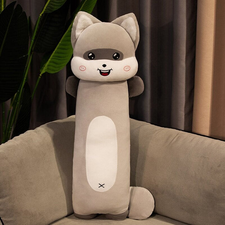 BowLift | Long Snuggly Cat and Raccoon Plushies