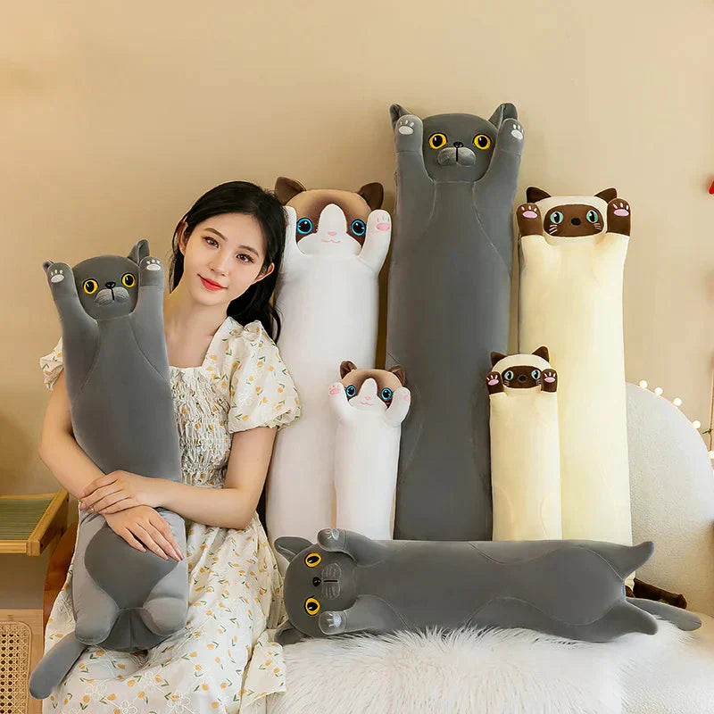 BowLift | Long Snuggly Cat Siamese British Shorthair Snowshoe Plushies Collection