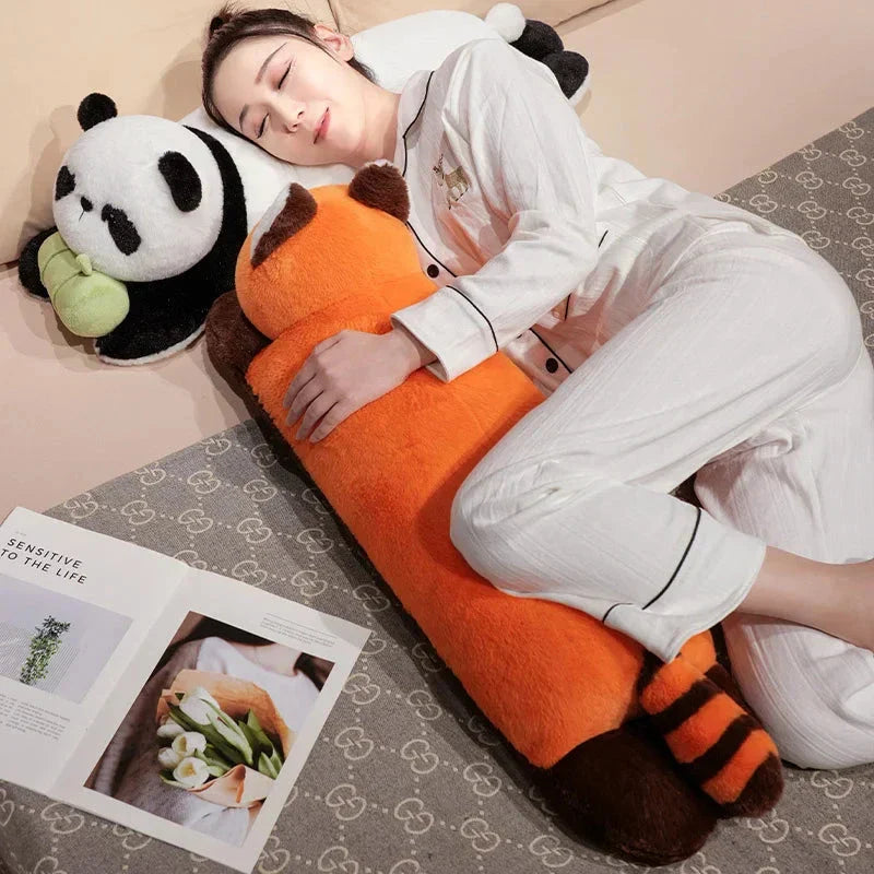 BowLift | Long Snuggly Fluffy Red Panda Plushies